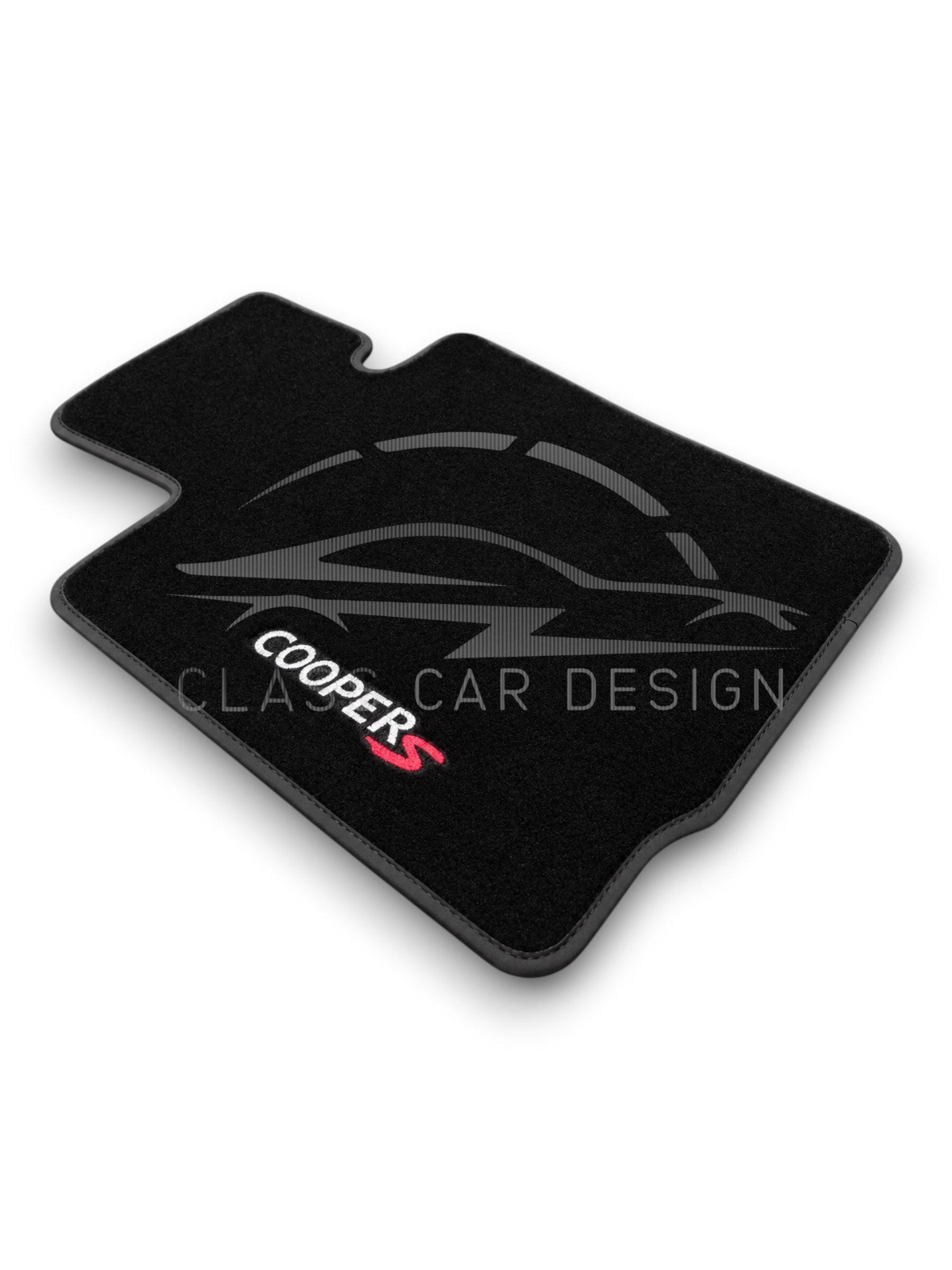 Mini Cooper One (2002-2006) Custom Fit Floor Mats S Emblem - Complete Set Overview | Class Car Design