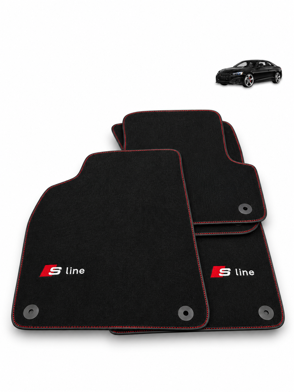 Audi S-Line Floor Mats – Custom Fit Velour | Class Car Design
