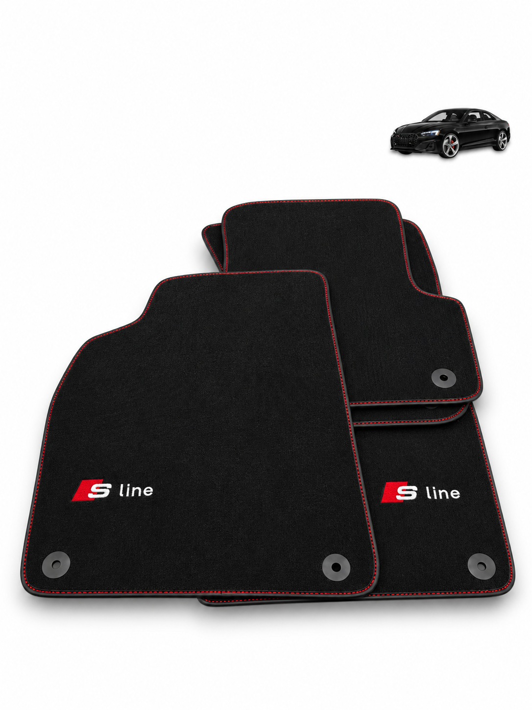 Audi S-Line Floor Mats – Custom Fit Velour | Class Car Design