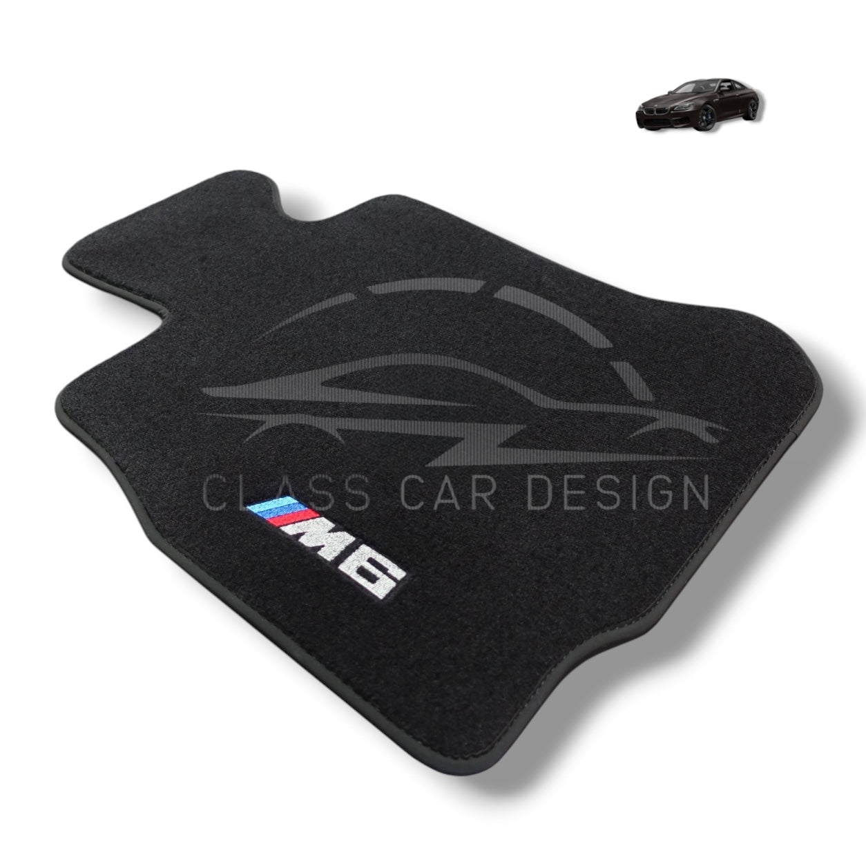BMW M6 E24 (1983-1989) Custom Fit Floor Mats M Edition - Complete Set Overview | Class Car Design