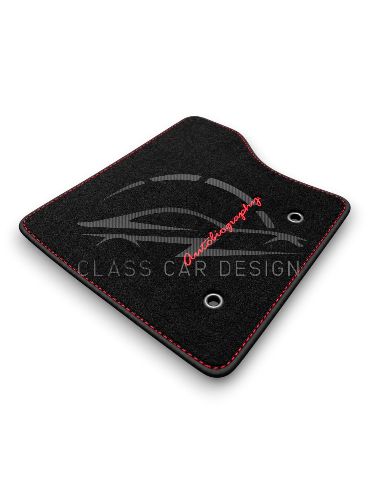 Range Rover Vogue L322 (2002-2012) Custom Fit Floor Mats Autobiography Red Stitching - Complete Set Overview | Class Car Design