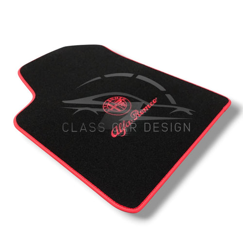 Alfa Romeo 146 (1995-2000) Custom Fit Floor Mats Red Edging - Complete Set Overview | Class Car Design
