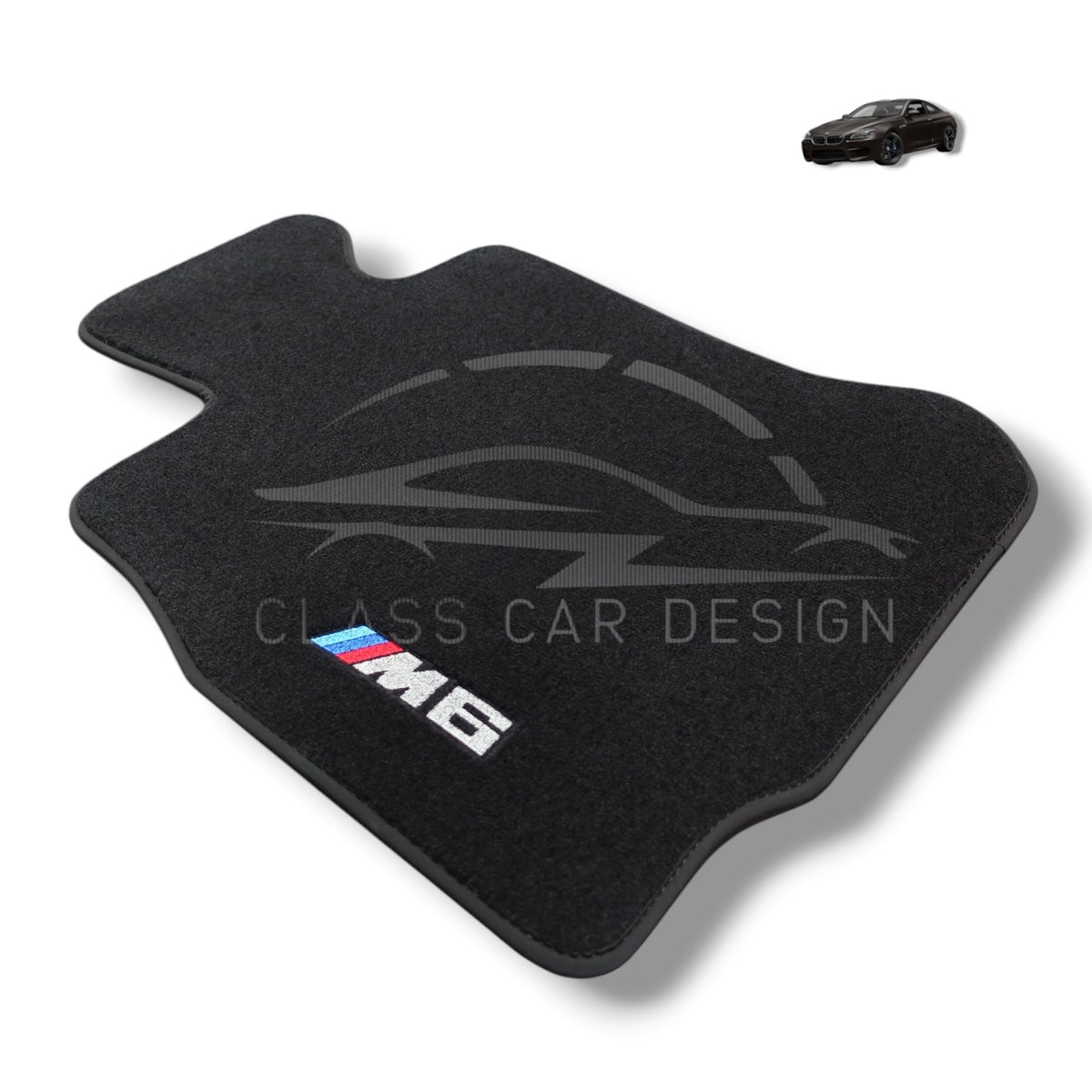 BMW M6 F06 (2013-2018) Custom Fit Floor Mats M Edition - Complete Set Overview | Class Car Design