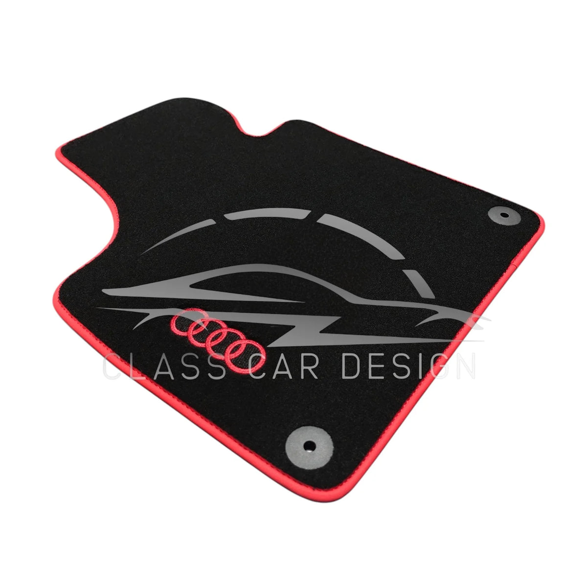Audi A4 B5 Avant (1996-1999) Custom Fit Floor Mats Logo - Complete Set Overview | Class Car Design