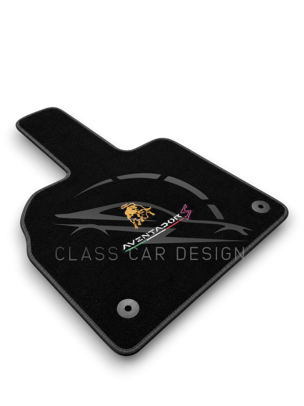 Lamborghini Aventador Custom Fit Floor Mats S Emblem - Complete Set Overview | Class Car Design