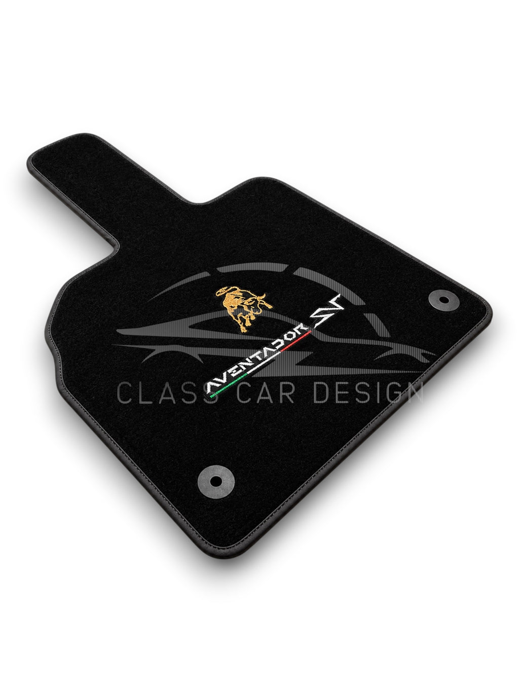 Lamborghini Aventador Custom Fit Floor Mats SV Emblem - Complete Set Overview | Class Car Design