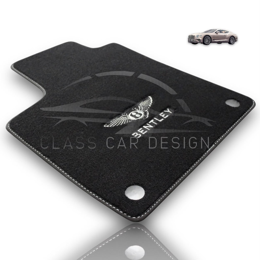 Bentley Mulsanne Custom Fit Floor Mats Mulliner Black - Complete Set Overview | Class Car Design
