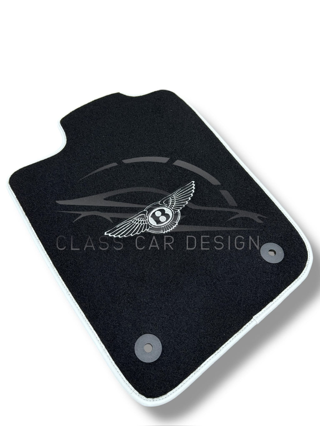 Bentley Mulsanne Custom Fit Floor Mats Mulliner White - Complete Set Overview | Class Car Design