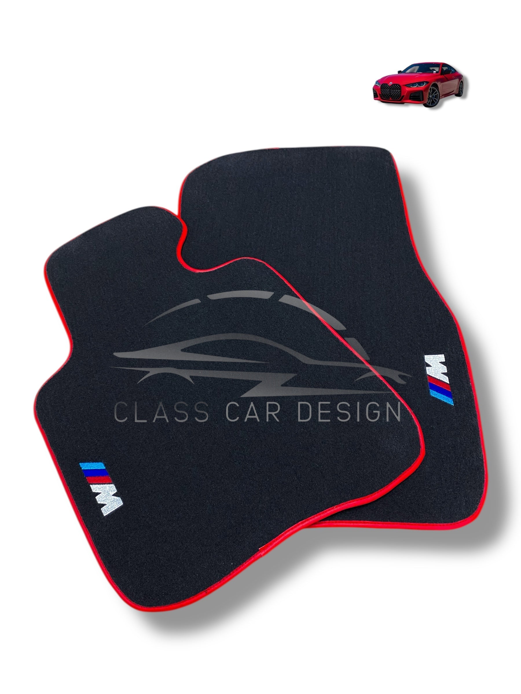 BMW 3 Series F30 Floor Mats (2012-2019) Custom Fit Luxury Velour Car Mats - Premium Carpet Set