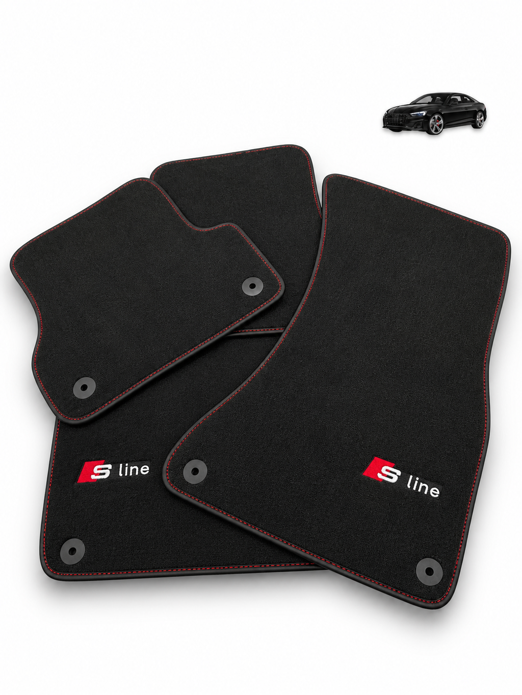 Audi S-Line Floor Mats – Custom Fit Velour | Class Car Design