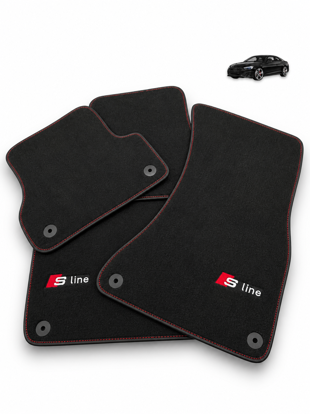 Audi S-Line Floor Mats – Custom Fit Velour | Class Car Design
