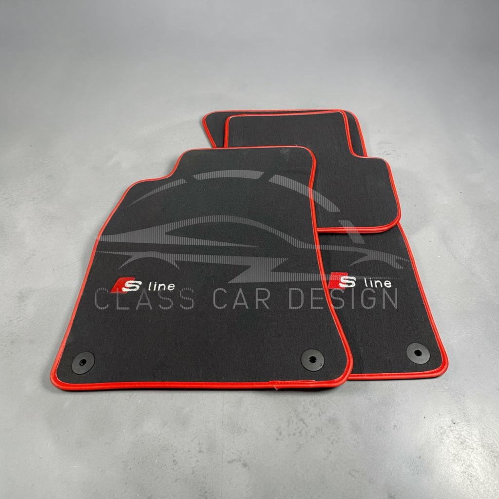 Audi A6 C6 Sedan Long (2004-2008) Custom Fit Floor Mats S-Line - Full Set Top View | Class Car Design