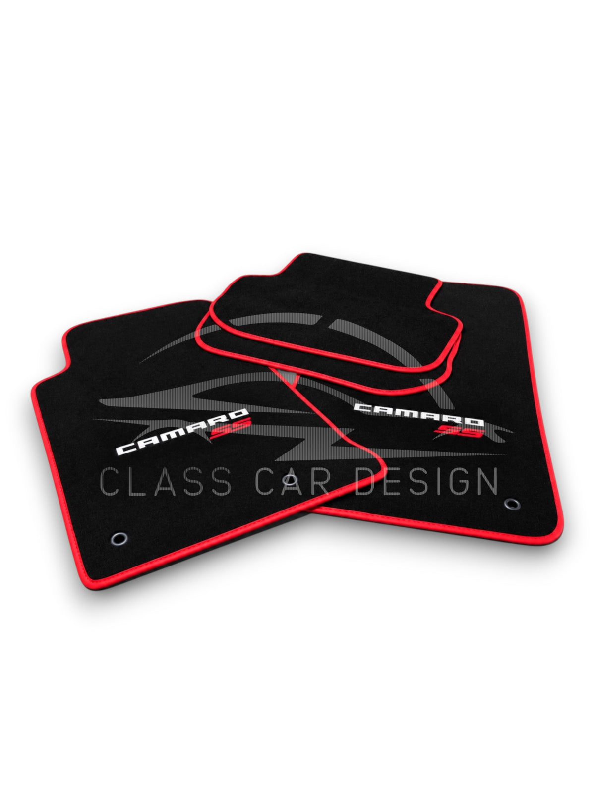 Chevrolet Camaro (2016 And Later) Custom Fit Floor Mats SS - Full Set Top View | Class Car Design