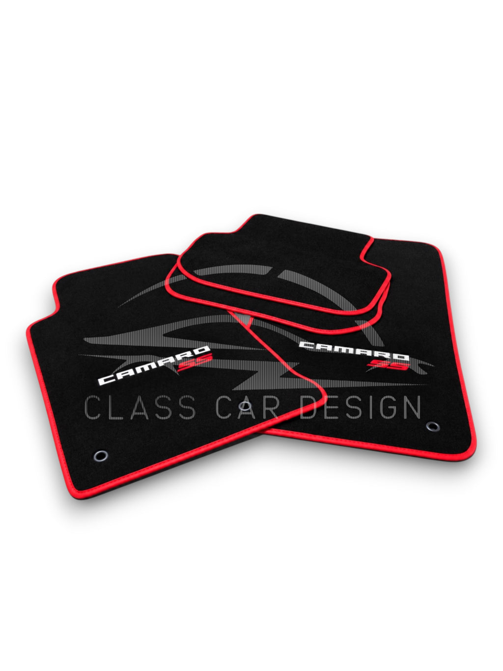 Chevrolet Camaro (2009-2015) Custom Fit Floor Mats SS - Full Set Top View | Class Car Design