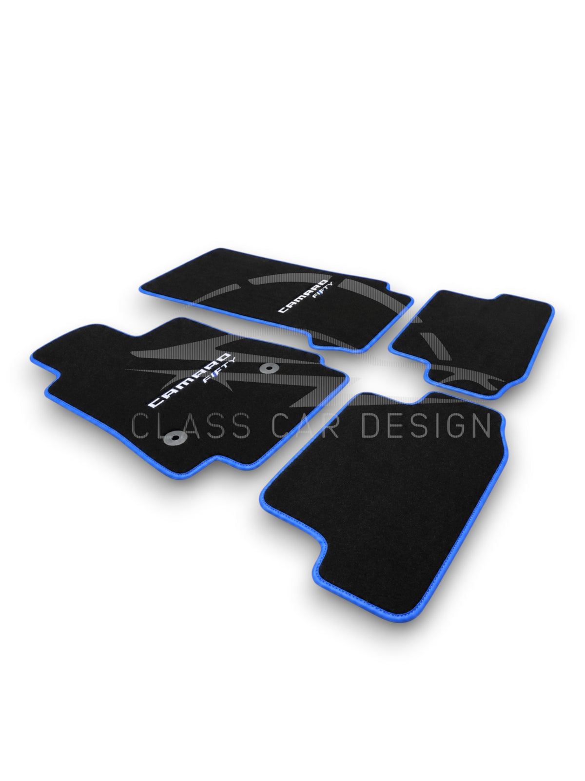 Chevrolet Camaro (1993-2002) Custom Fit Floor Mats Fifty - Full Set Top View | Class Car Design