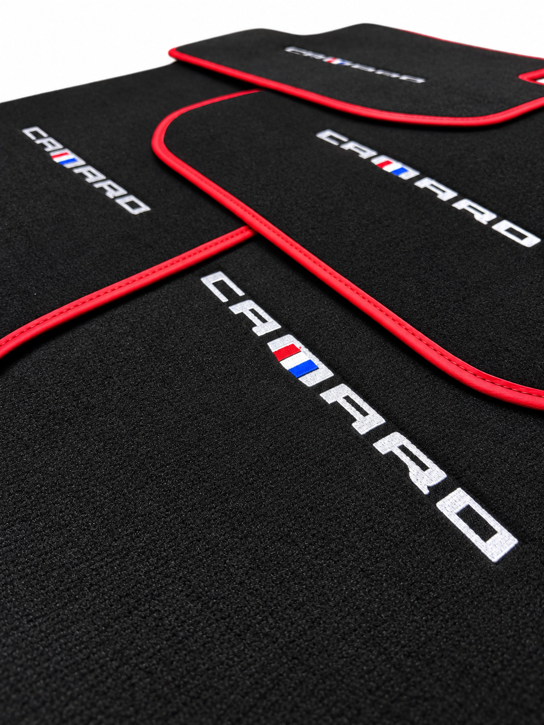Chevrolet Camaro (2009-2015) Custom Fit Floor Mats - Full Set Top View | Class Car Design