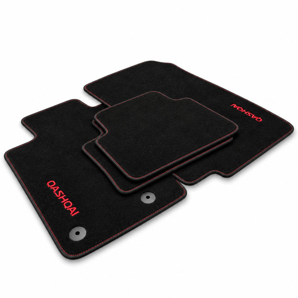 Nissan Qashqai 2 (2014-2021) Custom Fit Floor Mats - Full Set Top View | Class Car Design