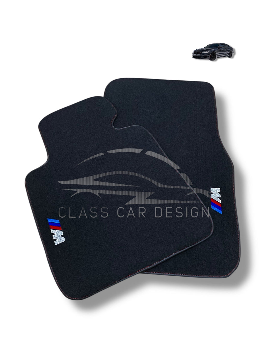 BMW 3 Series E30 2-doors (1982-1994) Custom Fit Floor Mats M Sport - Front Floor Mats | Class Car Design