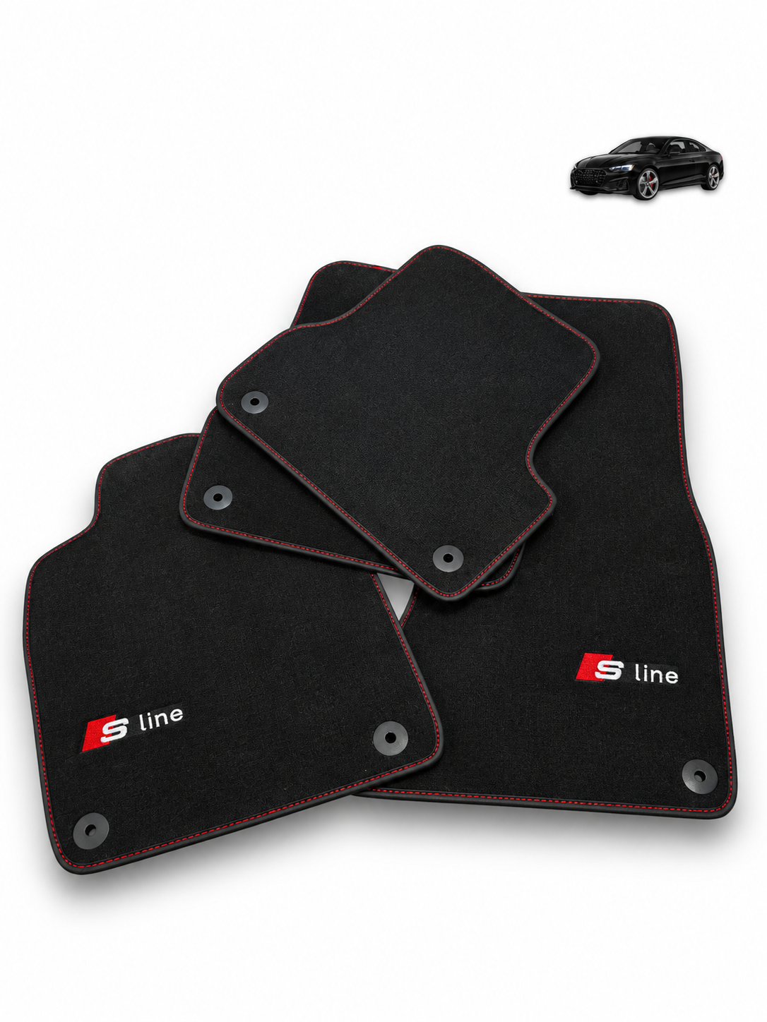Audi S-Line Floor Mats – Custom Fit Velour | Class Car Design