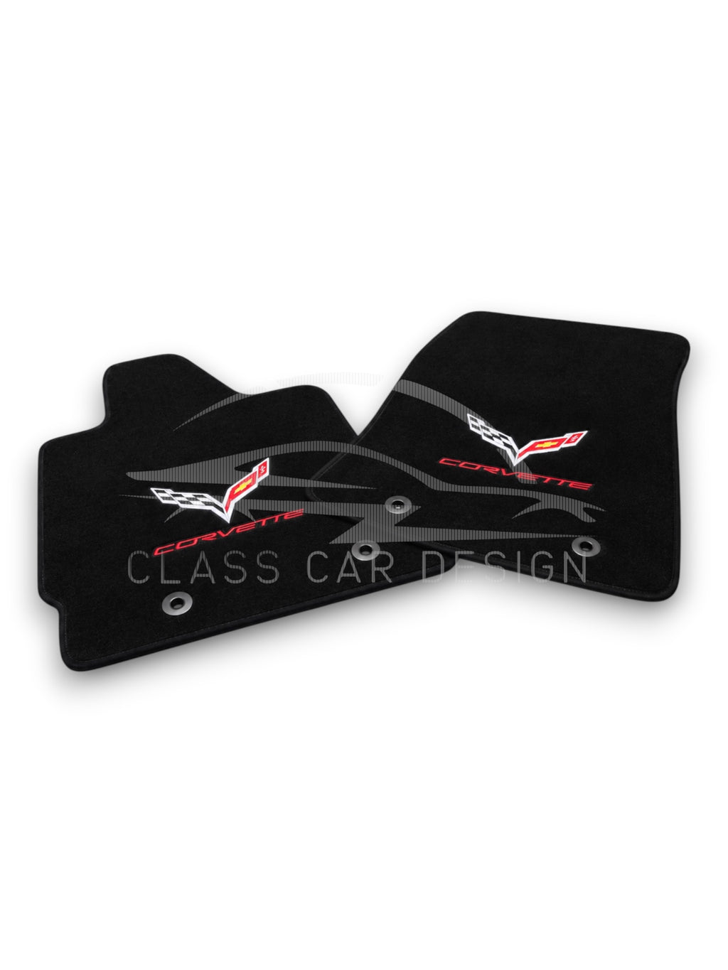 Chevrolet Corvette C8 (2020+) Custom Fit Floor Mats - Front Floor Mats | Class Car Design