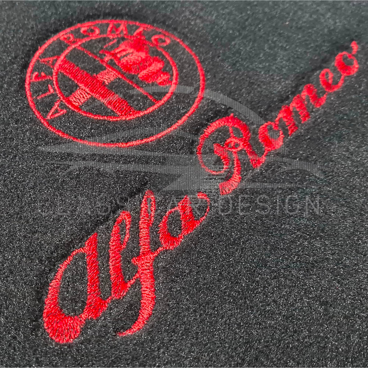 Alfa Romeo 145 (1994-2000) Custom Fit Floor Mats Red Edging - Front Floor Mats | Class Car Design