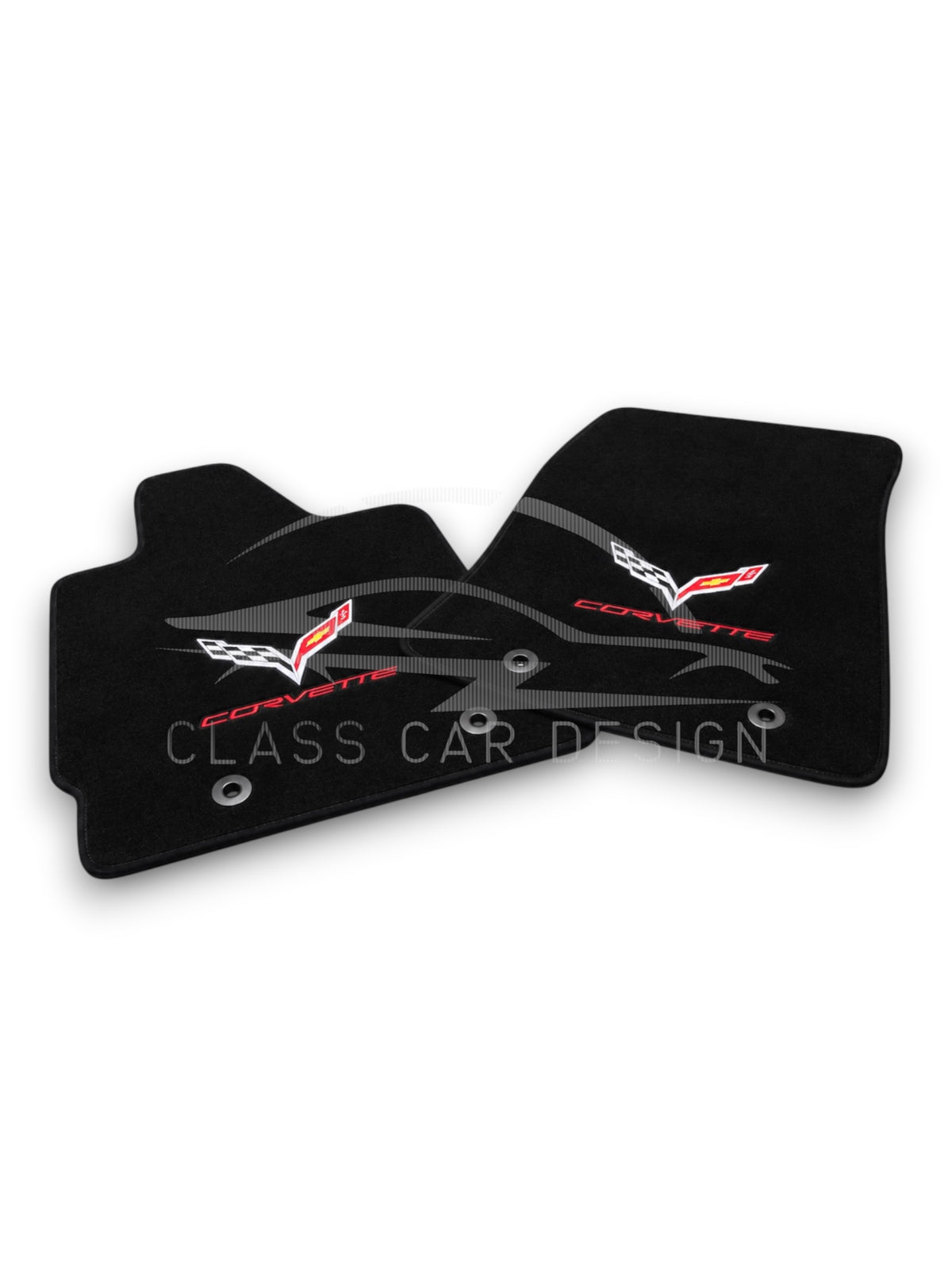 Chevrolet Corvette C7 (2014-2019) Custom Fit Floor Mats - Front Floor Mats | Class Car Design
