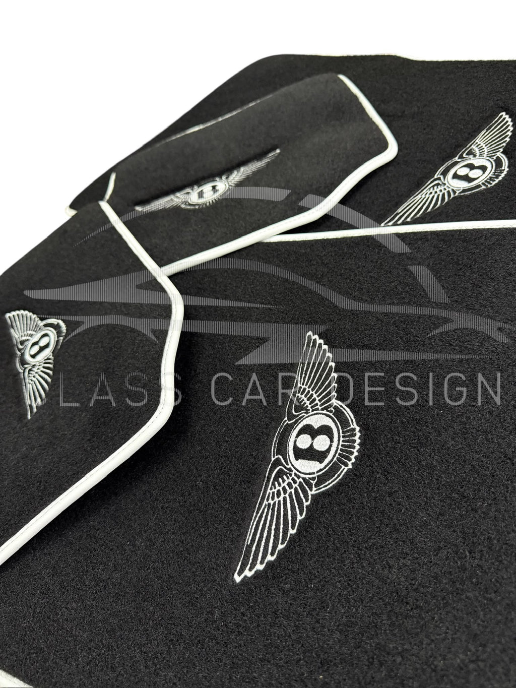 Bentley Continental GT (2003-2011) Custom Fit Floor Mats Mulliner White - Front Floor Mats | Class Car Design