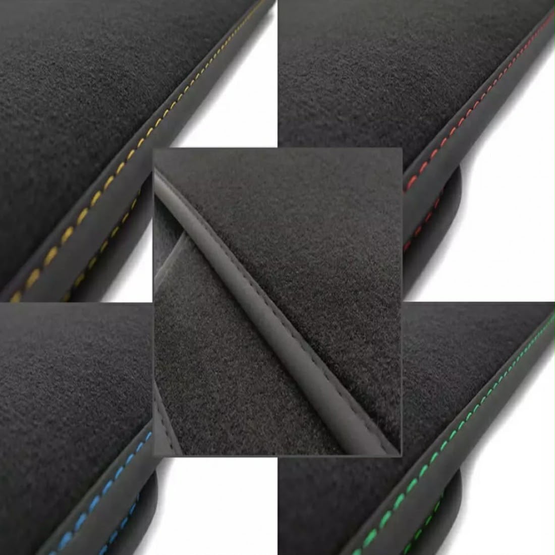 Mercedes-Benz E-Class S210 Estate (1996-2003) Custom Fit Floor Mats White Edging - Driver Mat Detail | Class Car Design