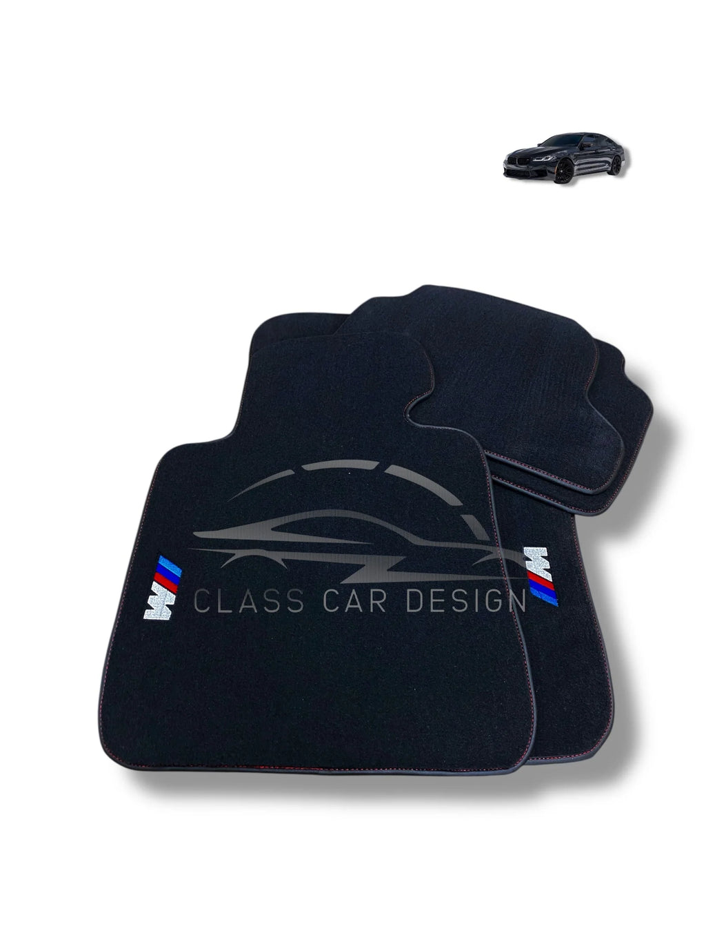 BMW i5 (2024-2026) Custom Fit Floor Mats M Sport - Driver Mat Detail | Class Car Design