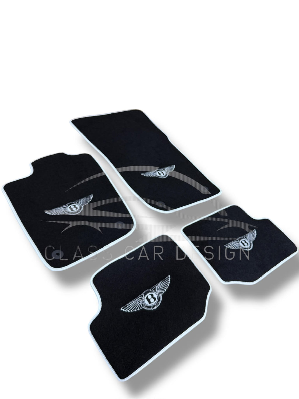 Bentley Arnage Red Label RL (1998-2009) Custom Fit Floor Mats Mulliner White - Edging Color Samples | Class Car Design
