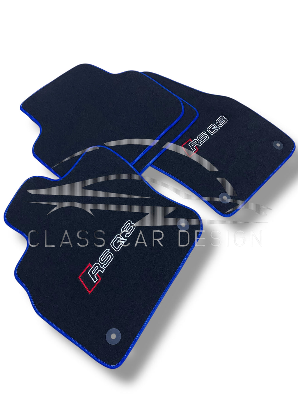 Audi RS Q3 (2013-2024) Custom Fit Floor Mats Blue Edging - Edging Color Samples | Class Car Design