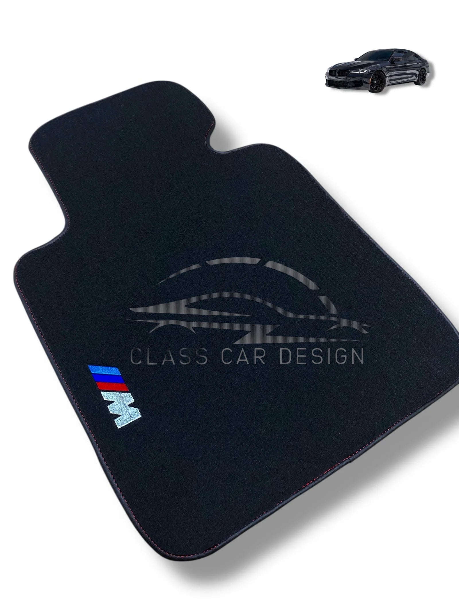BMW 7 Series i7 G70 (2022-2026) Custom Fit Floor Mats M Sport - Stitching Color Options | Class Car Design