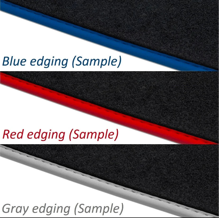 Audi A6 C7 Allroad Quattro (2012-2019) Custom Fit Floor Mats Logo - Edging Color Samples | Class Car Design
