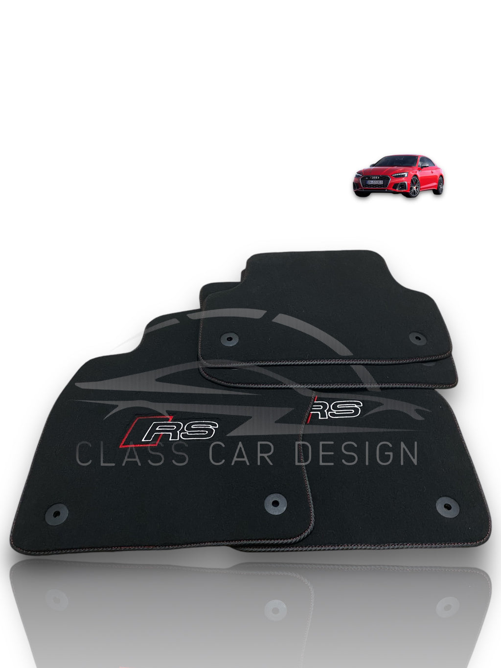 Audi RS 7 C7 5-Door Sportback (2013-2018) Custom Fit Floor Mats RS Edition - Color Options Chart | Class Car Design