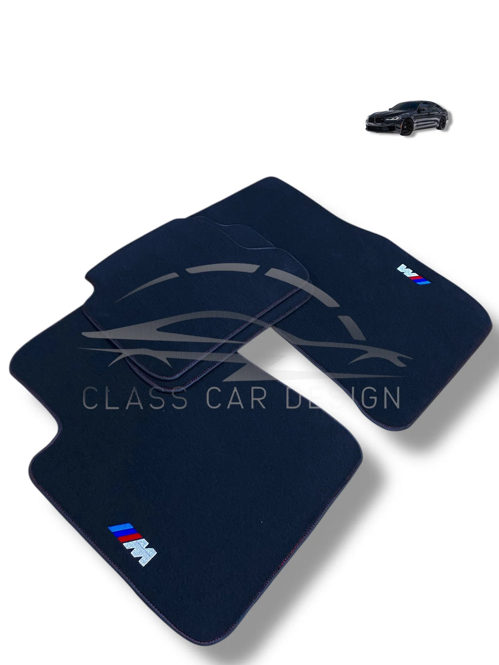 BMW M3 E92 (2007-2013) Custom Fit Floor Mats M Sport - Edging Color Samples | Class Car Design