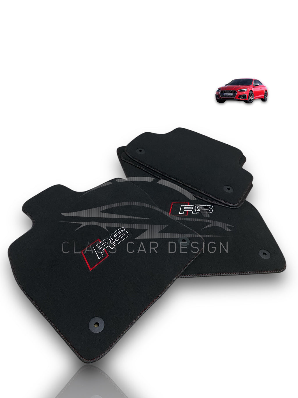 Audi RS Q3 (2013-2024) Custom Fit Floor Mats RS Edition - Side View | Class Car Design