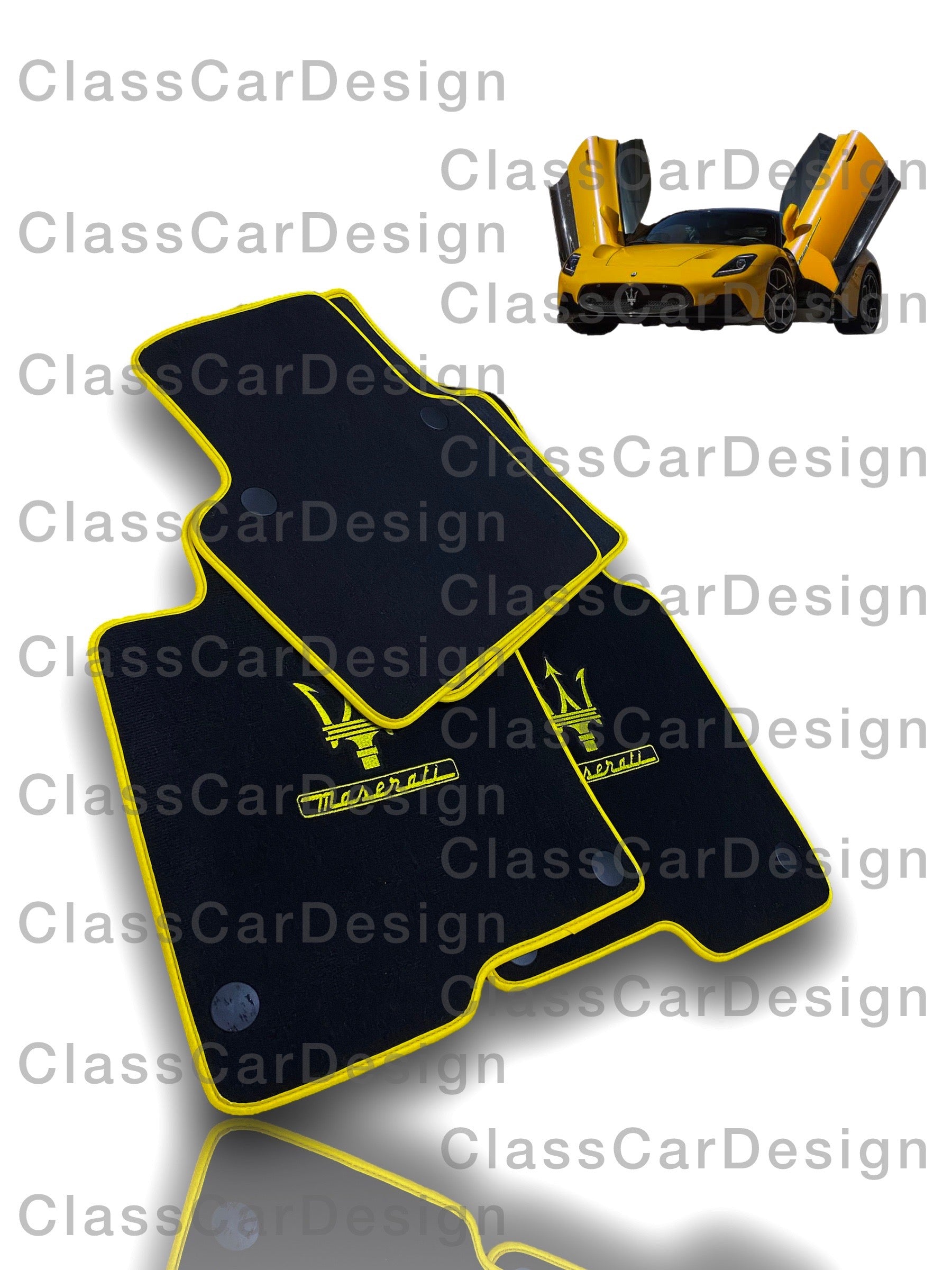Maserati GranCabrio I (2010-2019) Floor Mats – Custom Fit Velour Luxury Carpet Set