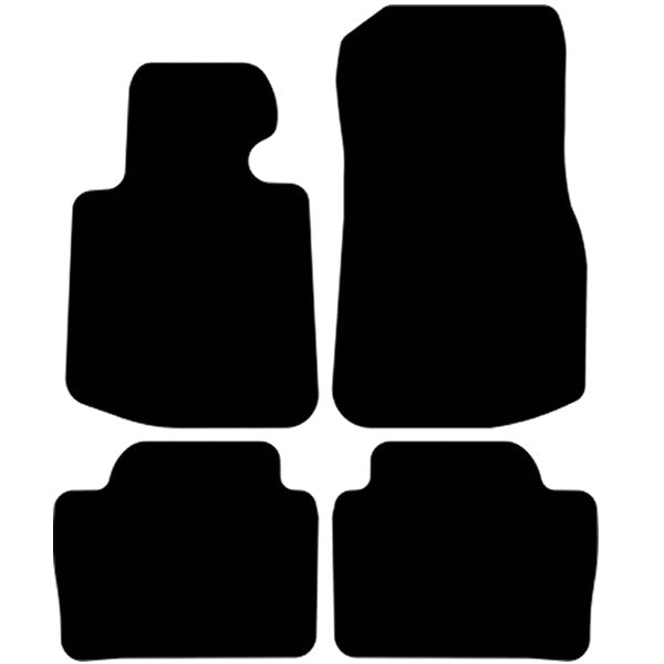 BMW 4 Series G22 Coupe Floor Mats (2021–2025) – Custom Fit Velour Luxury Carpet Set
