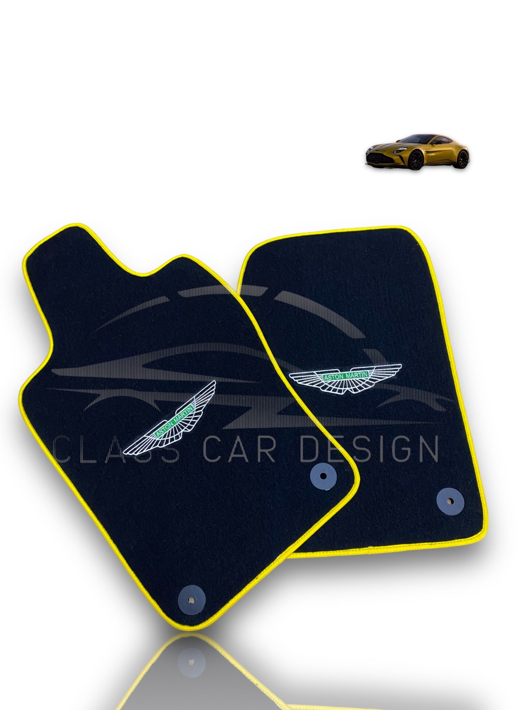 Aston Martin V12 Vanquish (2001–2005) – Premium Velour Floor Mats