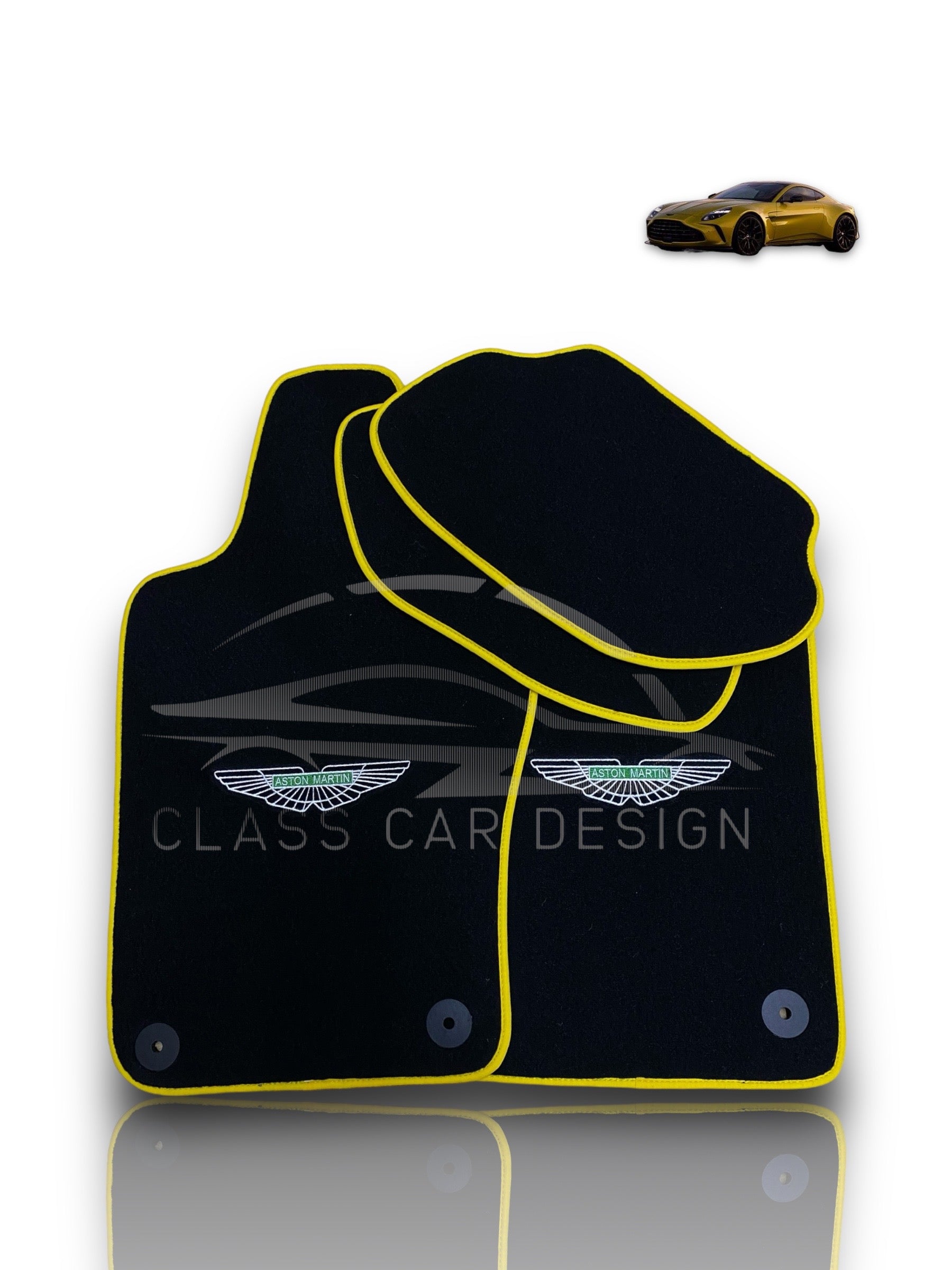 Aston Martin V12 Vanquish (2001–2005) – Premium Velour Floor Mats