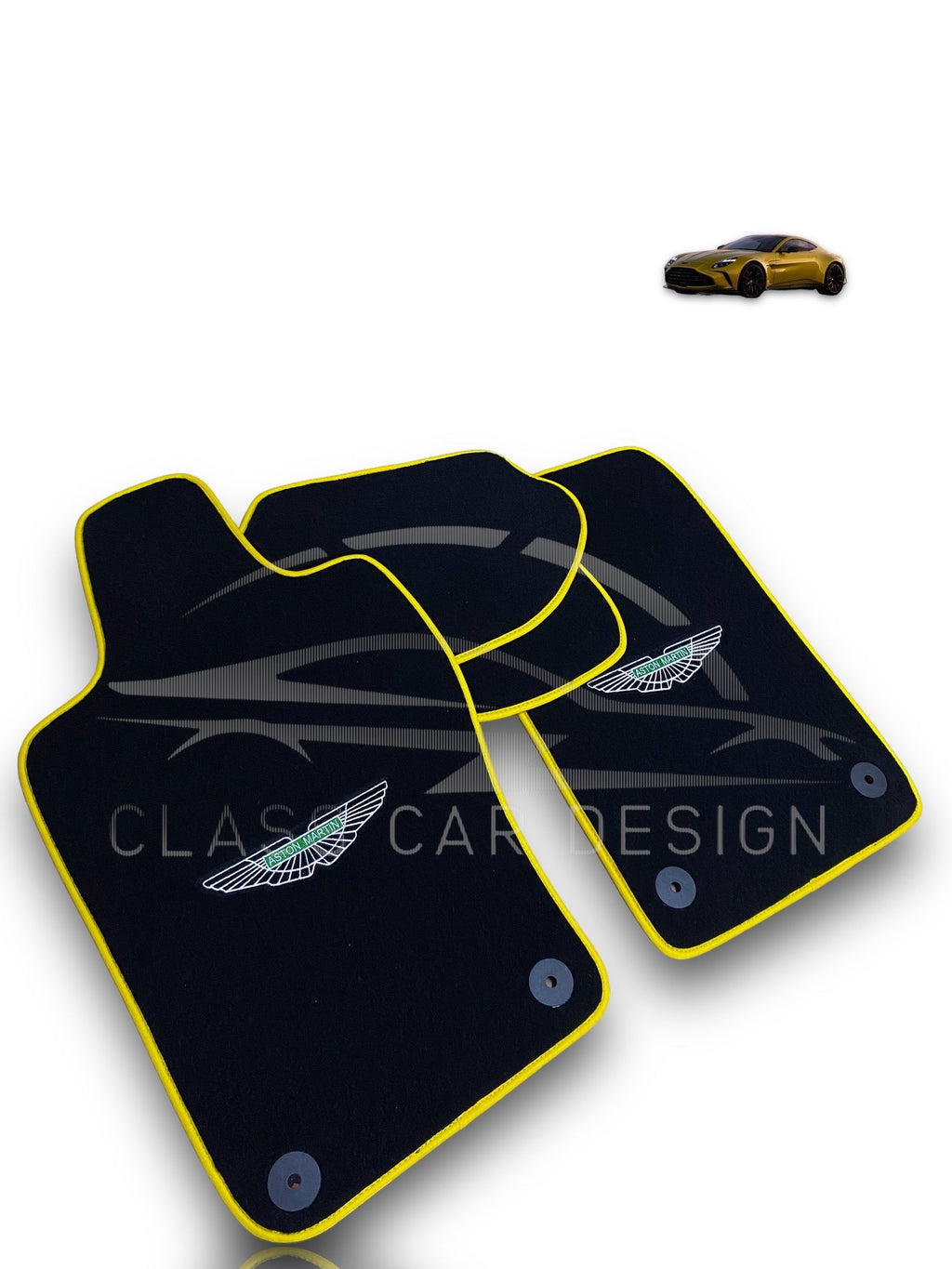 Aston Martin V12 Vanquish Floor Mats(2024–2025) – Custom Fit Luxury Velour - Premium Carpet Set
