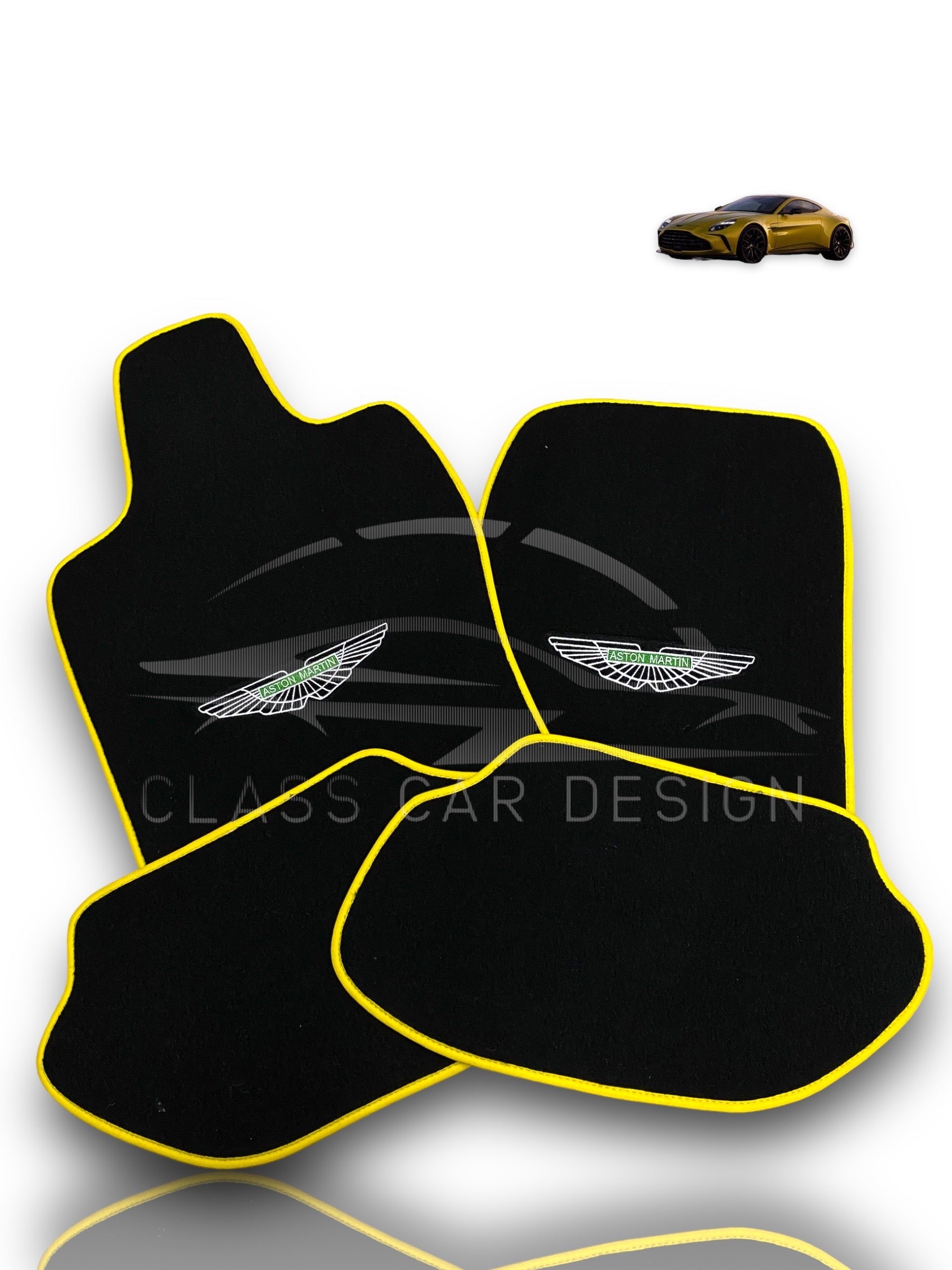 Aston Martin V12 Vanquish Floor Mats(2024–2025) – Custom Fit Luxury Velour - Premium Carpet Set