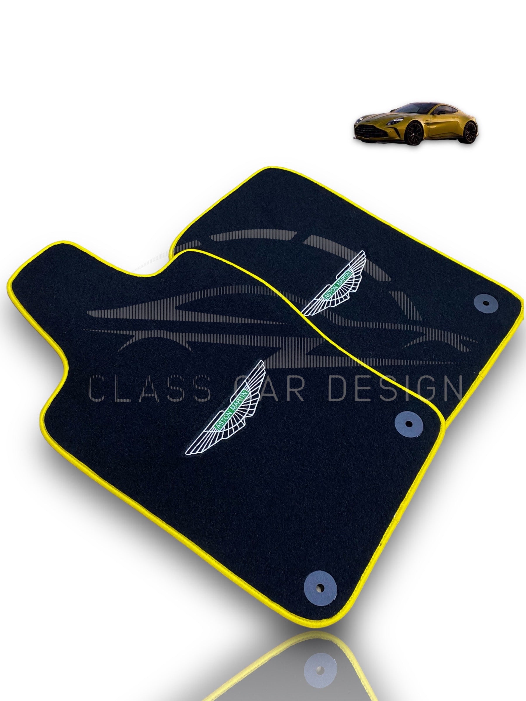 Aston Martin V12 Vanquish Floor Mats(2024–2025) – Custom Fit Luxury Velour - Premium Carpet Set