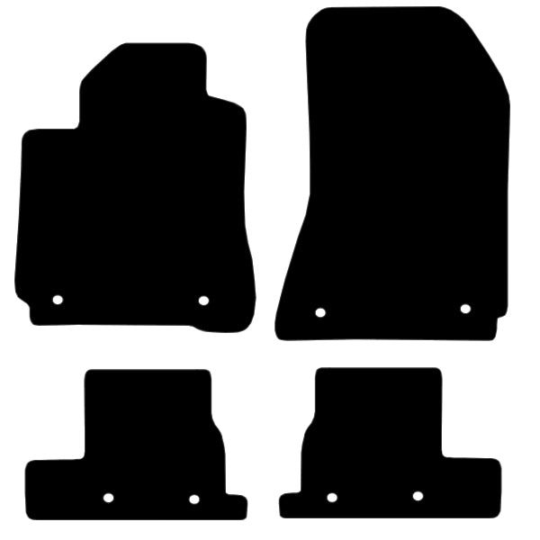 Alfa Romeo Brera (2005-2010) Custom Fit Floor Mats - Mat Template Layout | Class Car Design