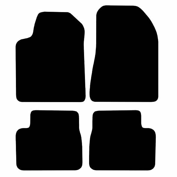 Alfa Romeo Giulietta No Clips (2010-2013) Custom Fit Floor Mats - Mat Template Layout | Class Car Design