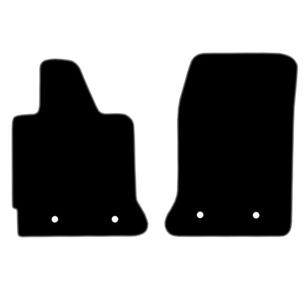 Chevrolet Corvette C7 (2014-2019) Custom Fit Floor Mats - Mat Template Layout | Class Car Design