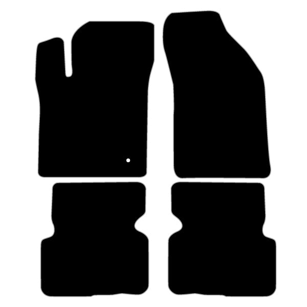 Dodge Avenger (2008-2014) Custom Fit Floor Mats - Mat Template Layout | Class Car Design