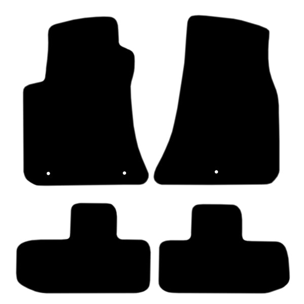 Dodge Challenger (2008+) Custom Fit Floor Mats SRT Hellcat - Mat Template Layout | Class Car Design