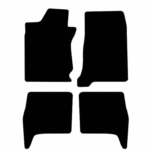 Dodge Durango (1998-2003) Custom Fit Floor Mats - Mat Template Layout | Class Car Design