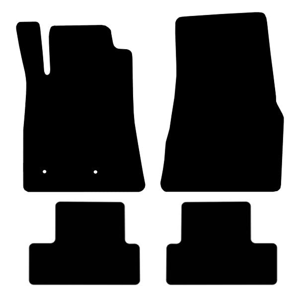 Ford Mustang (2005-2014) Custom Fit Floor Mats - Mat Template Layout | Class Car Design